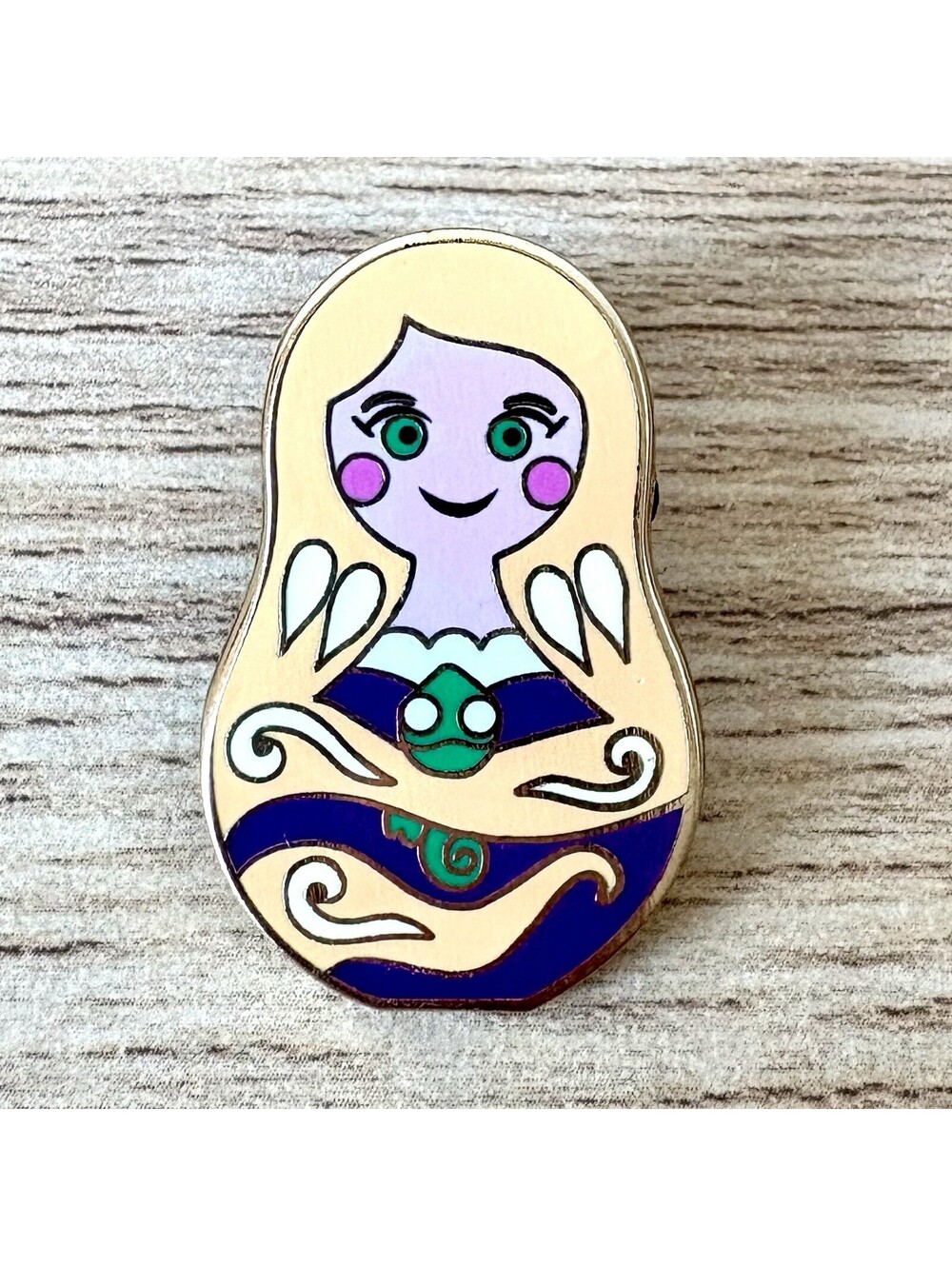Disney Rapunzel Tangled Nesting Dolls Pascal Pin Mystery Set Matryoshka 2014